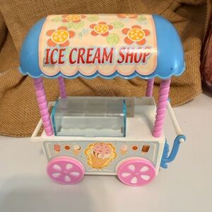 1990's Tiny Treehouse Car Ice Cream Wagon Food Cart Lot Shopkins Vintage